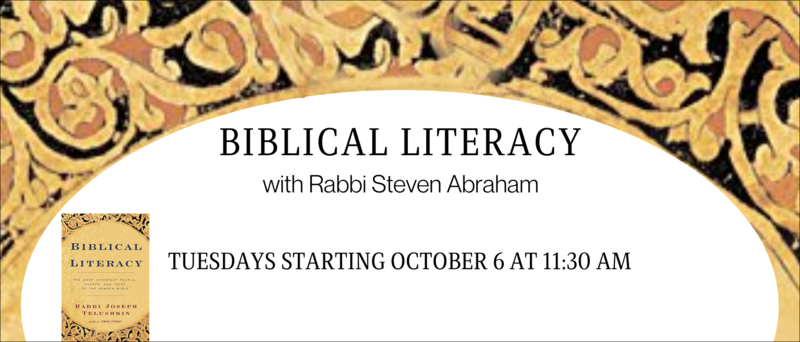Banner Image for Biblical Literacy with Rabbi