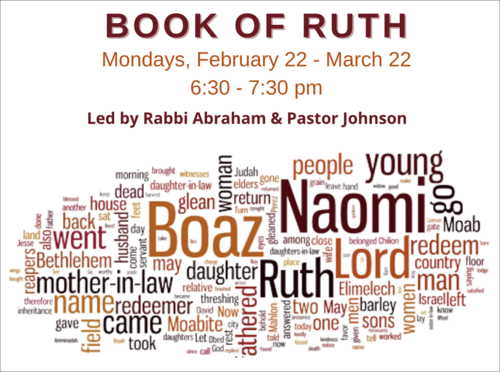 Banner Image for Book of Ruth with Rabbi Abraham & Pastor Johnson
