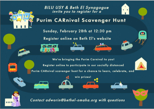 Banner Image for Purim Carnival Scavenger Hunt