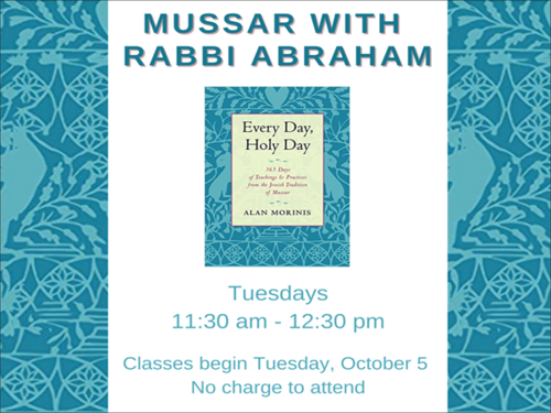 Banner Image for Mussar with Rabbi