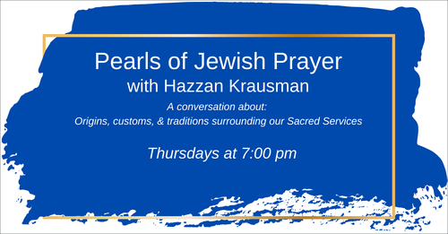 Banner Image for Pearls of Jewish Prayer with Hazzan - Pesach Edition