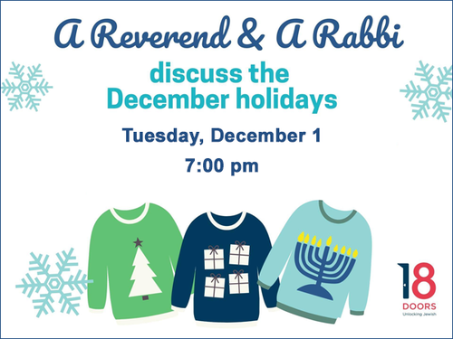 Banner Image for A Reverend & A Rabbi Discuss December Holidays