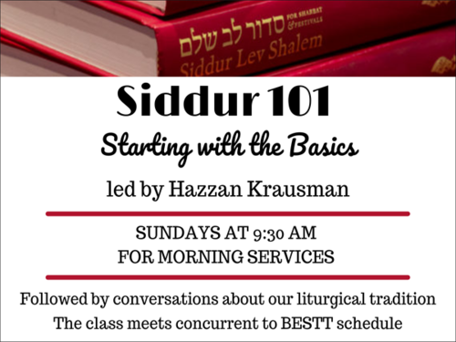 Banner Image for Siddur 101 with Hazzan