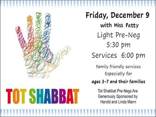 Banner Image for Tot Shabbat with PreNeg