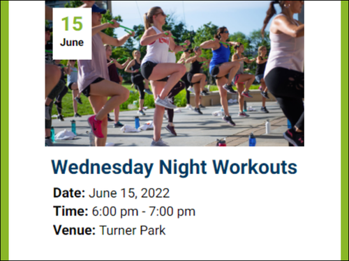 Banner Image for Wednesday Night Workout at Turner Park